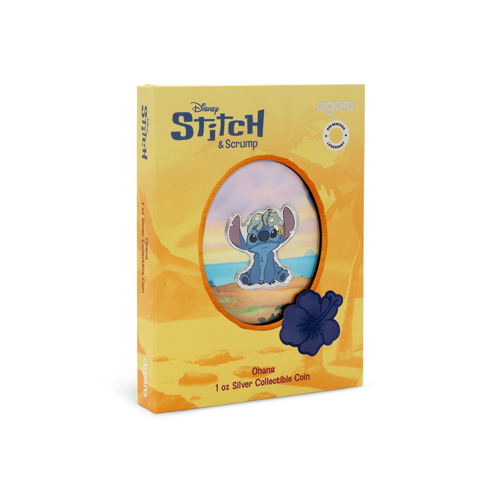 Disney Stitch Ohana Silver Coin AGORO