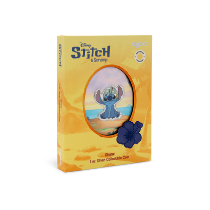 Disney Stitch Ohana Silver Coin AGORO