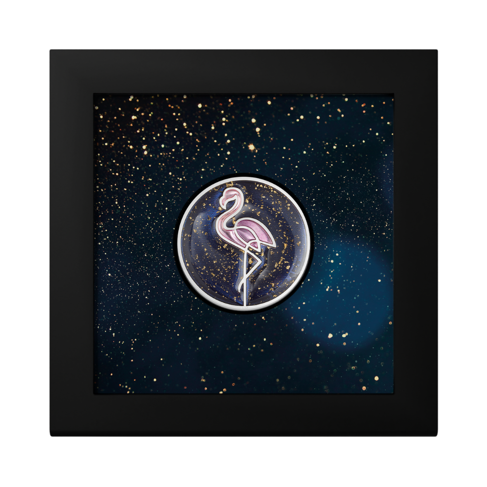Line Art Flamingo 1 oz Silver Coin 2026