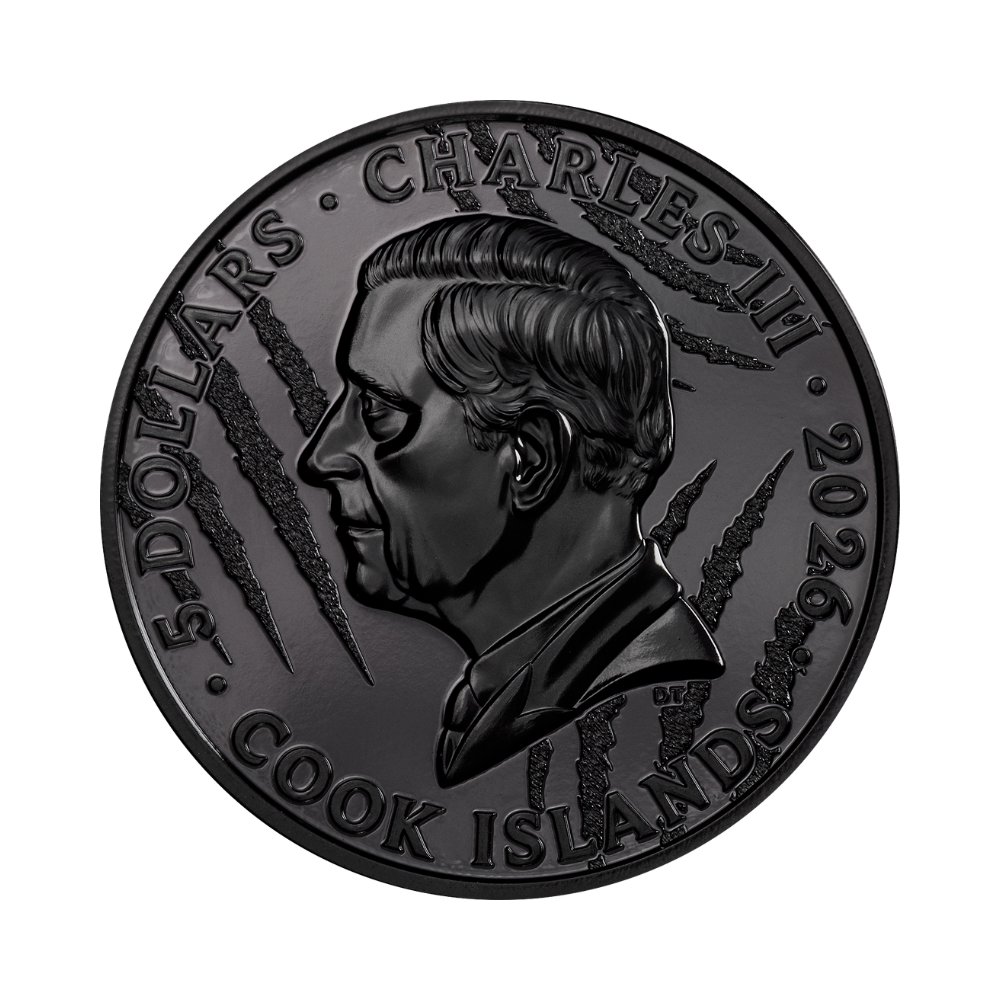 Lion Black & White 1 Oz Silver Coin 2026 CIT