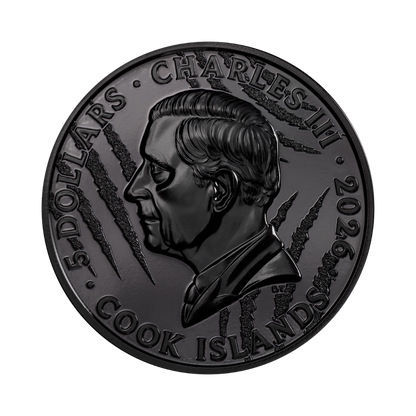 Lion Black & White 1 Oz Silver Coin 2026 CIT