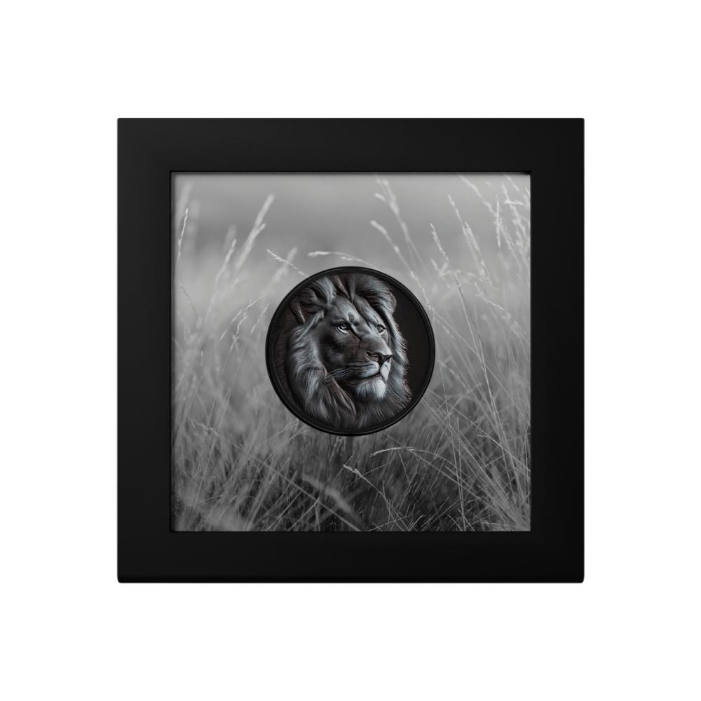 Lion Black & White 1 Oz Silver Coin 2026 CIT