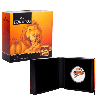 Lion King 30th Anniversary Scar 1 Oz Silver Coin - PARTHAVA COIN