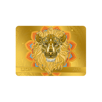 Lion Spirit Animals Collection 1/200 Oz Gold Coin 2026