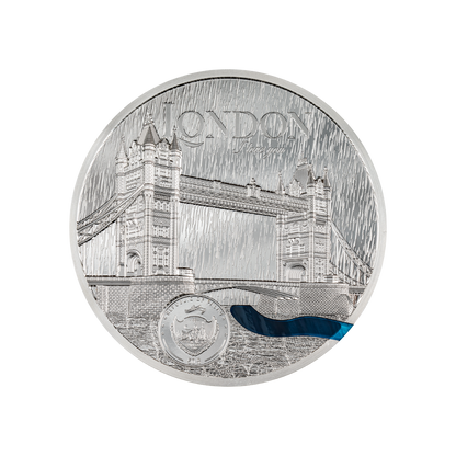 London Tiffany Art Metropolis 1 Kg Kilo Silver Coin 2023