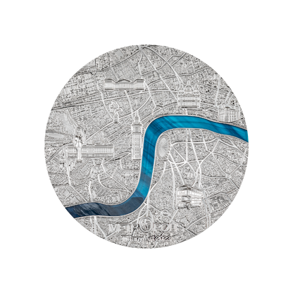 London Tiffany Art Metropolis 1 Kg Kilo Silver Coin 2023