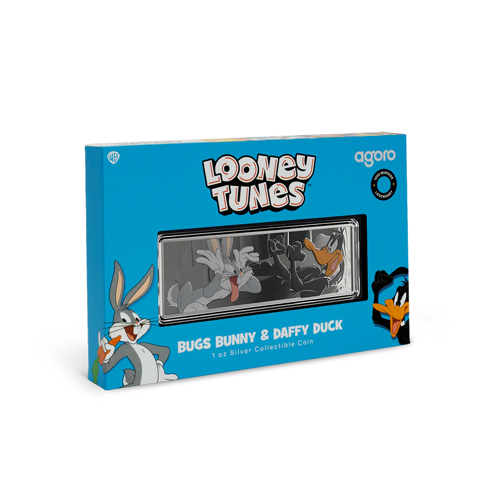 Looney Tunes™ Bugs Bunny & Daffy Duck Silver Coin AGORO