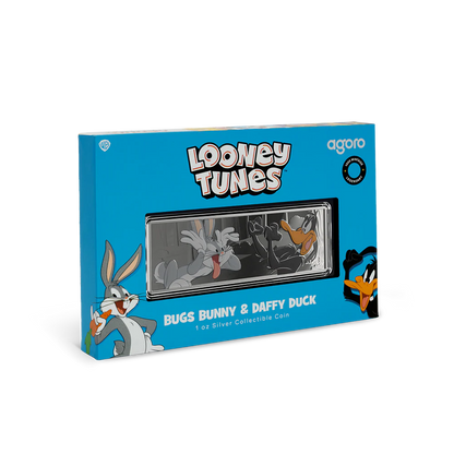 Looney Tunes™ Bugs Bunny & Daffy Duck Silver Coin AGORO