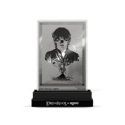 THE LORD OF THE RINGS Frodo's Journey Silver Collectible Foil AGORO