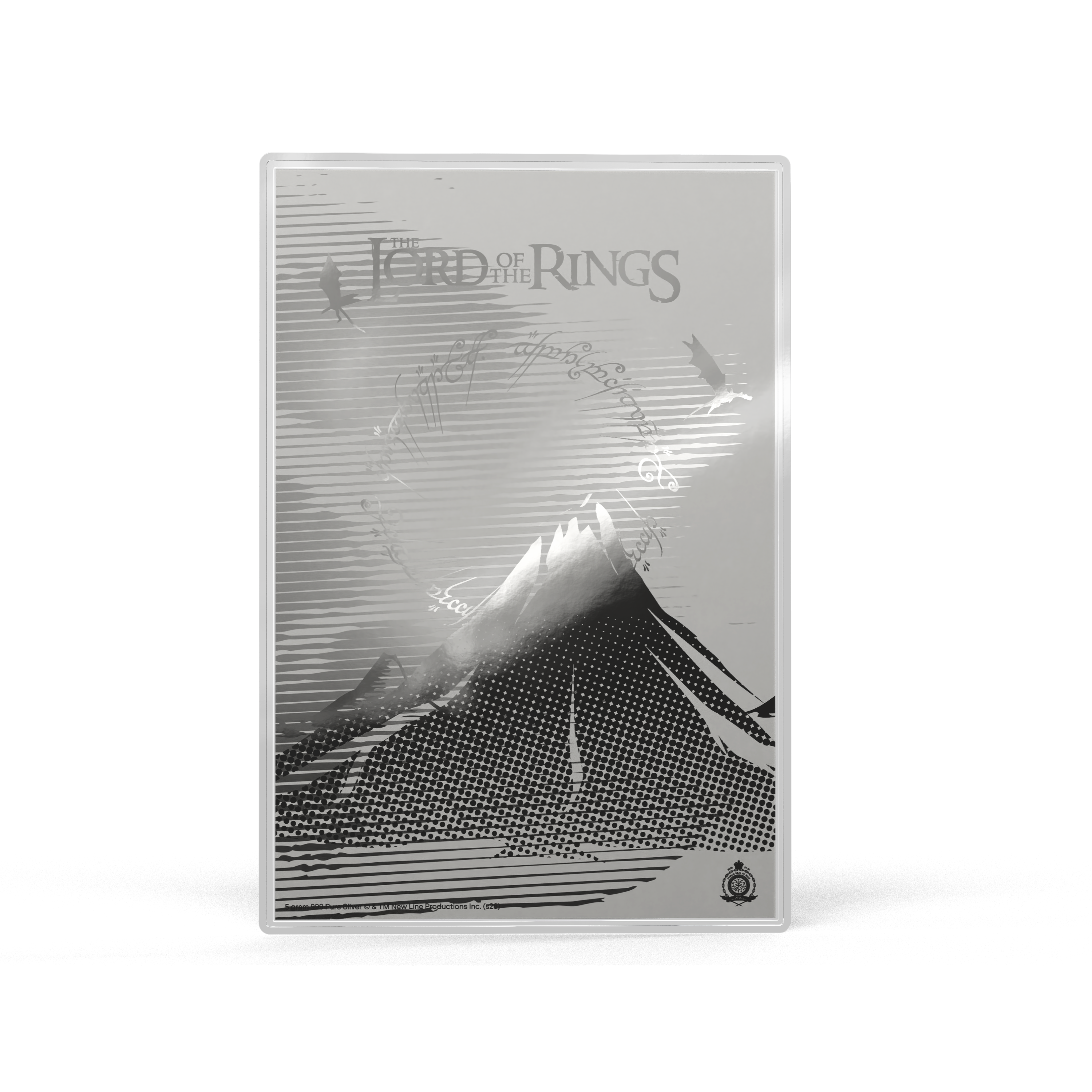 THE LORD OF THE RINGS Frodo's Journey Silver Collectible Foil AGORO