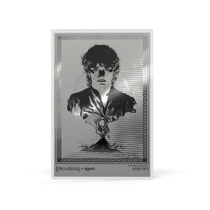 THE LORD OF THE RINGS Frodo's Journey Silver Collectible Foil AGORO