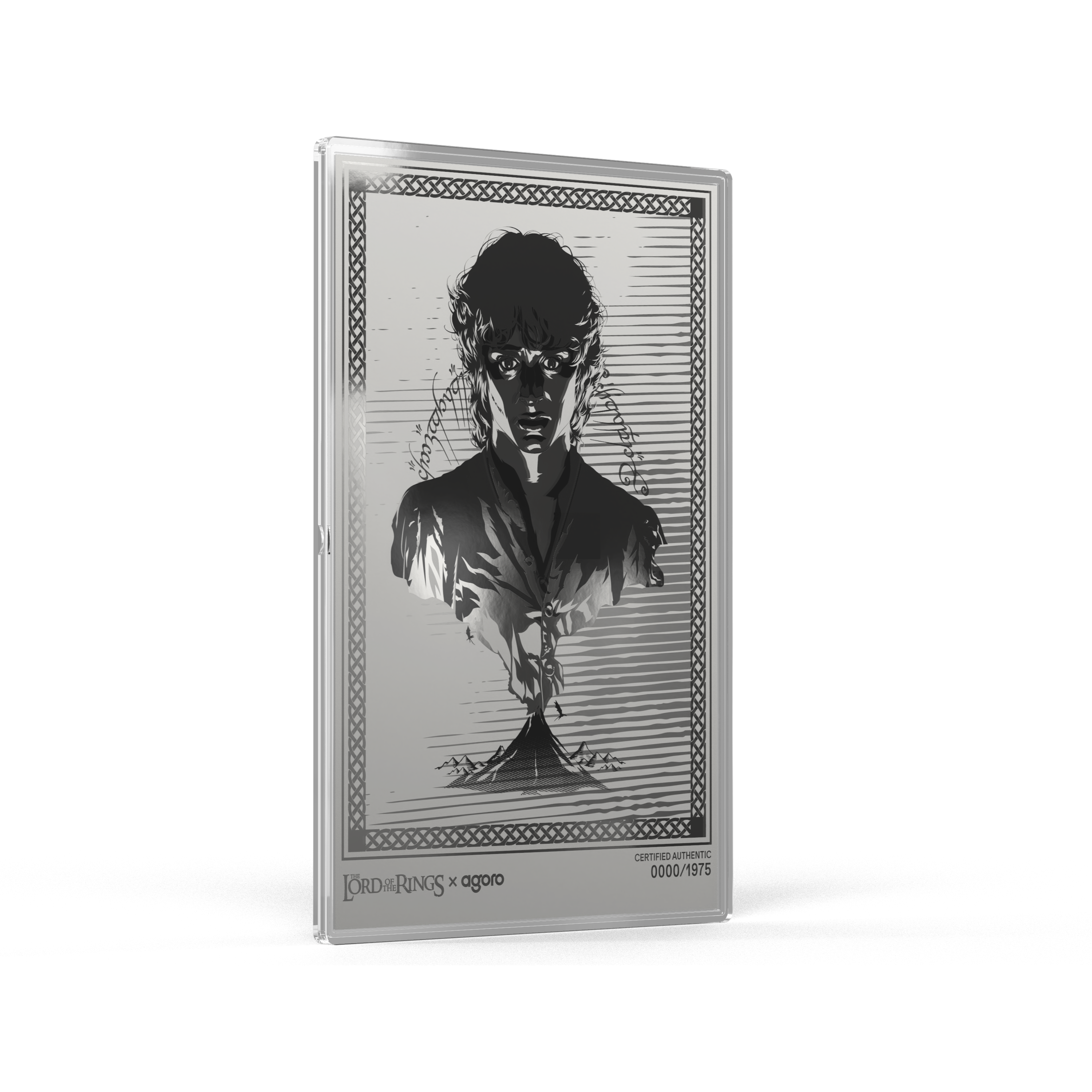 THE LORD OF THE RINGS Frodo's Journey Silver Collectible Foil AGORO