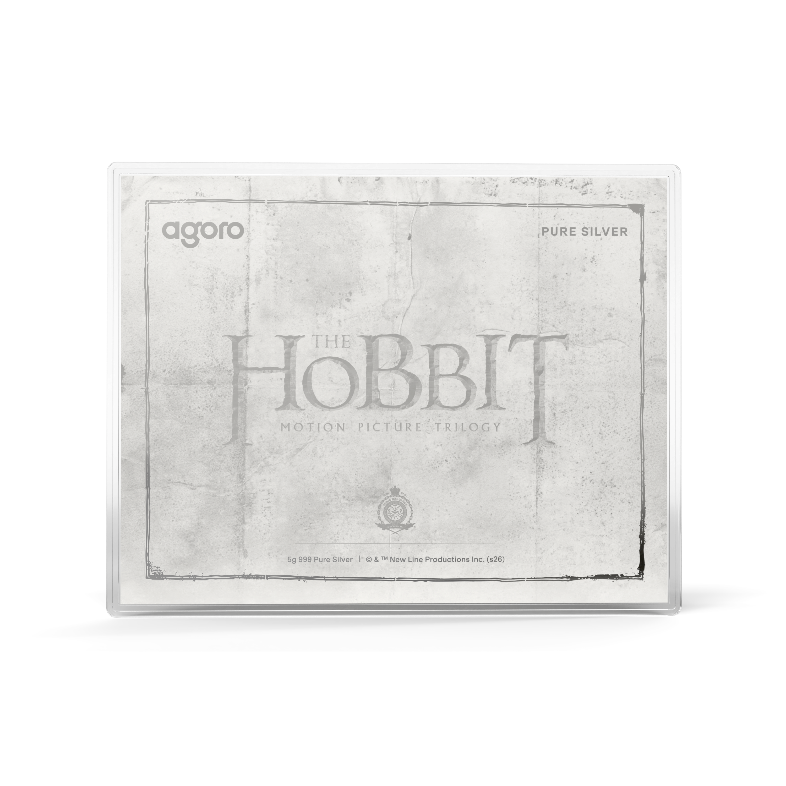 THE HOBBIT Thorin's Map and Key Silver Collectible Set AGORO