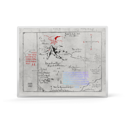 THE HOBBIT Thorin's Map and Key Silver Collectible Set AGORO