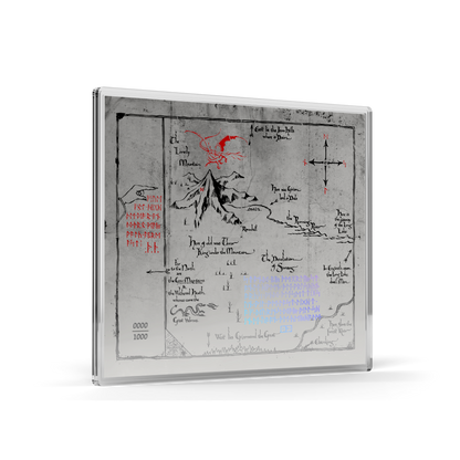 THE HOBBIT Thorin's Map and Key Silver Collectible Set AGORO