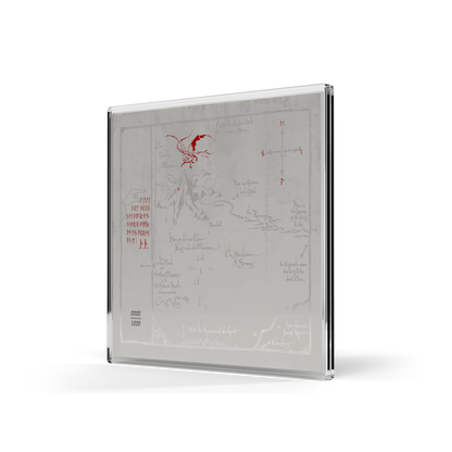 THE HOBBIT Thorin's Map and Key Silver Collectible Set AGORO
