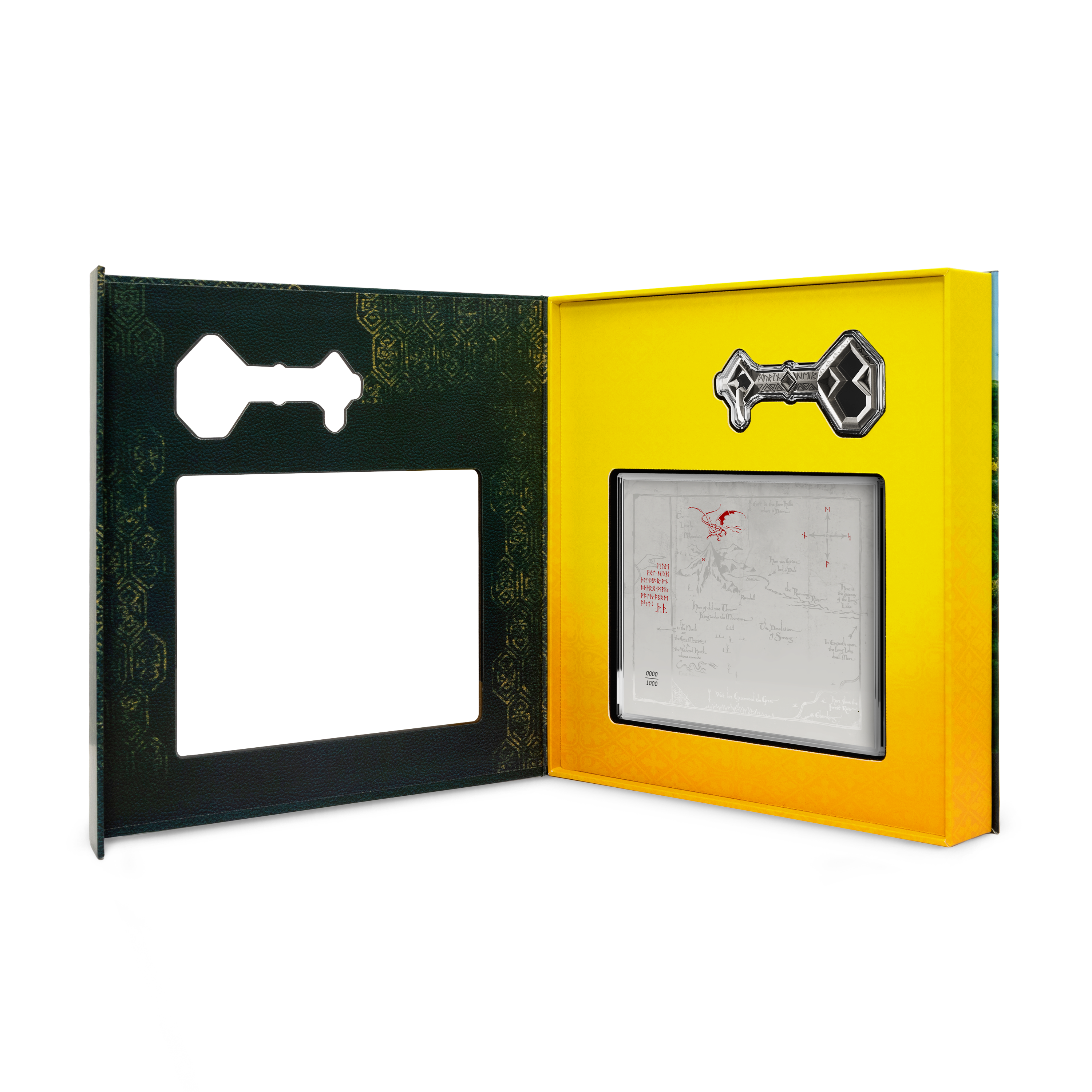 THE HOBBIT Thorin's Map and Key Silver Collectible Set AGORO