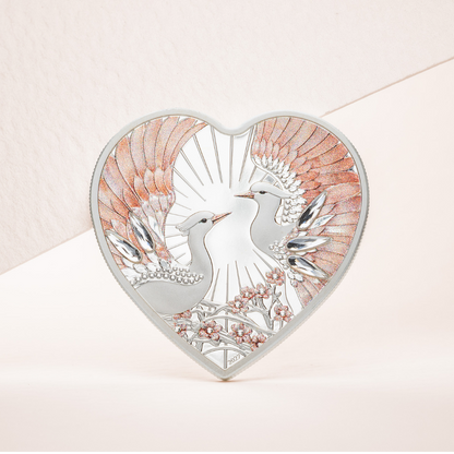 Lovebirds Brilliant Love Silver Coin 2027 CIT COIN INVEST AG