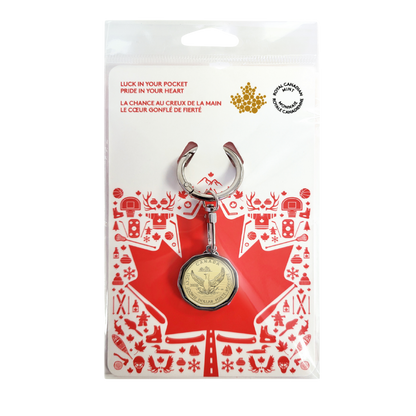 Lucky Loonie in Keychain Canada 2026 ROYAL CANADIAN MINT