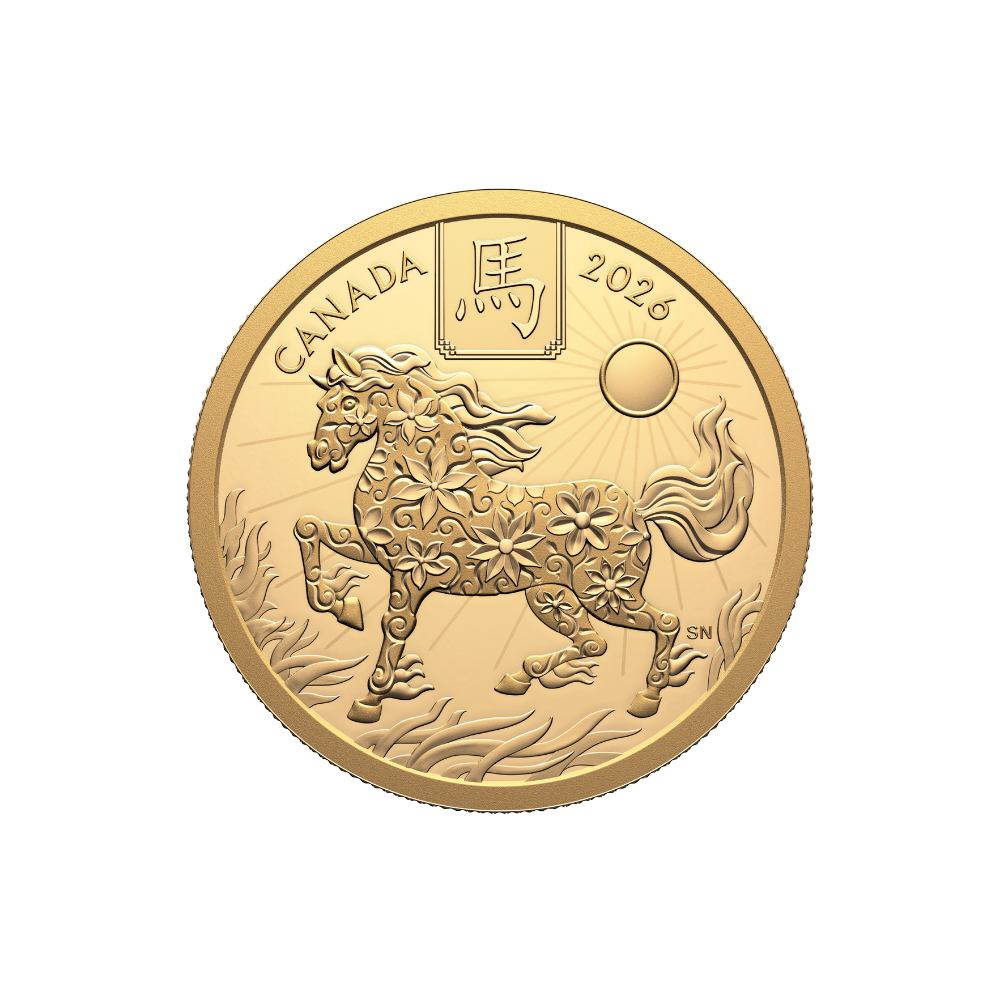 Lunar Year of the Horse Pure Gold Coin 2026