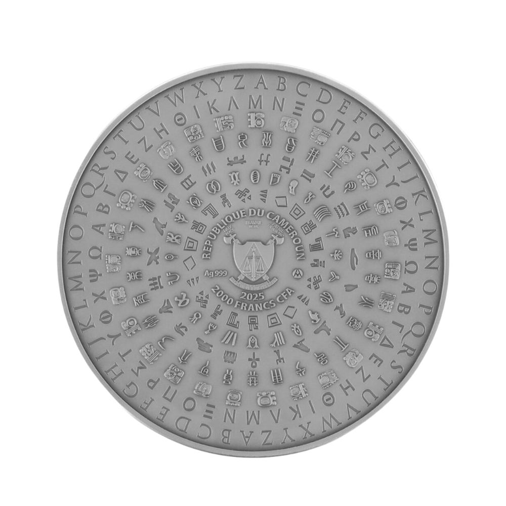 MAIA Ancient Civilizations 2 Oz Silver Coin 2000 Francs Cameroun 2025 ARTMINT