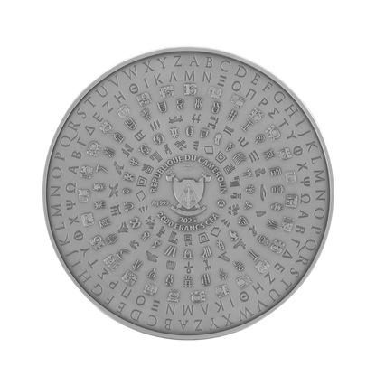 MAIA Ancient Civilizations 2 Oz Silver Coin 2000 Francs Cameroun 2025 ARTMINT