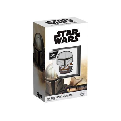 MANDALORIAN™ Star Wars Chibi 1 Oz Silver Coin $2 Niue 2021