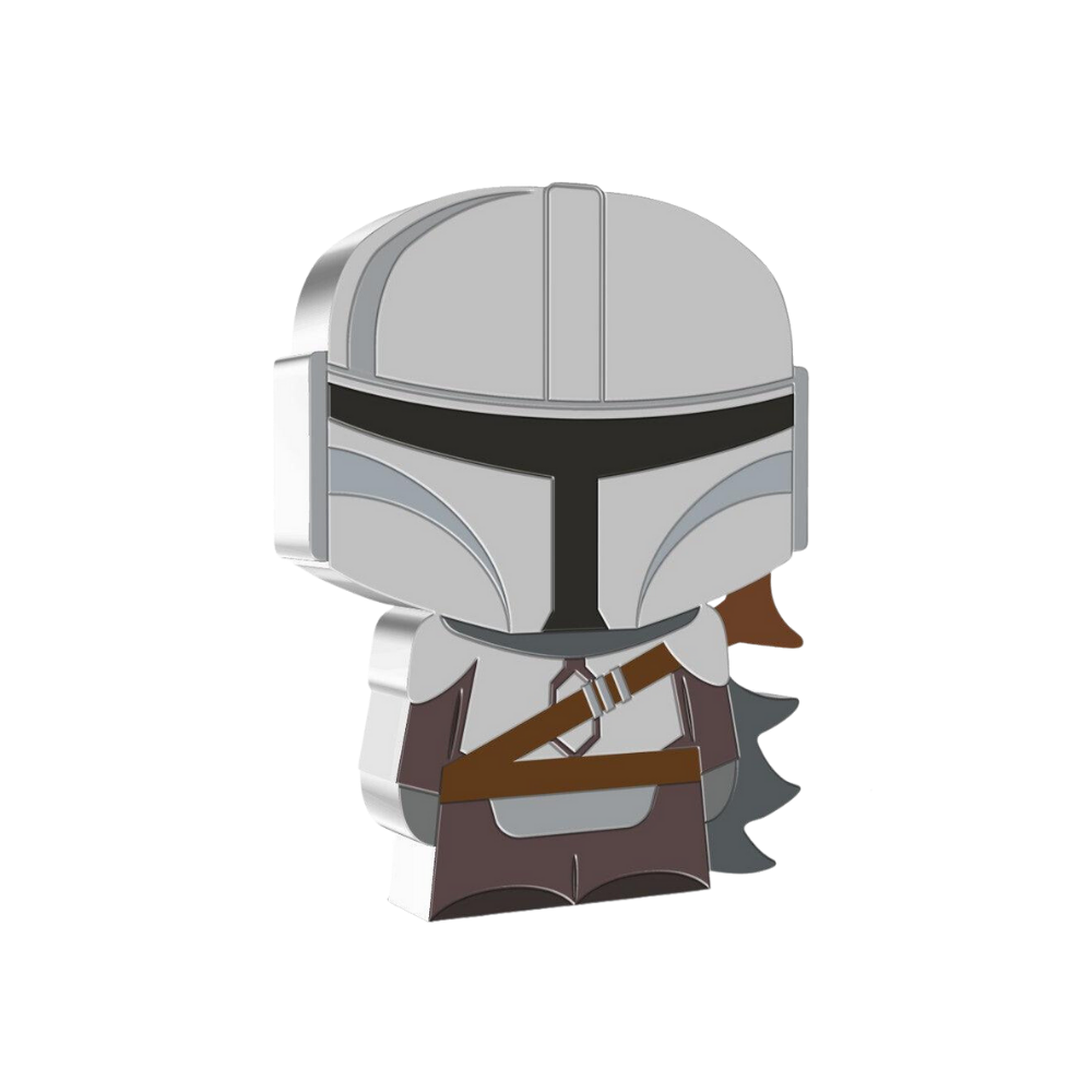 MANDALORIAN™ Star Wars Chibi 1 Oz Silver Coin $2 Niue 2021