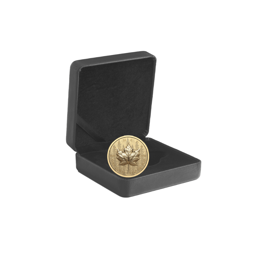 MAPLE LEAF Ultra High Relief 1 Oz Gold Coin $200 Canada 2024
