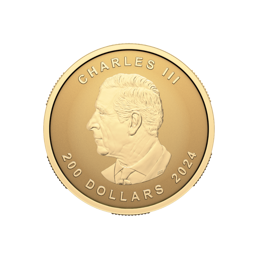 MAPLE LEAF Ultra High Relief 1 Oz Gold Coin $200 Canada 2024