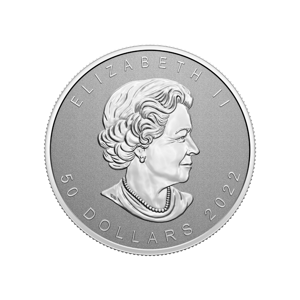 MAPLE LEAF Ultra High Relief 5 Oz Silver Coin $50 Canada 2022