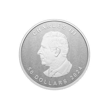 MAPLE LEAF Ultra High Relief 5 Oz Silver Coin $50 Canada 2024