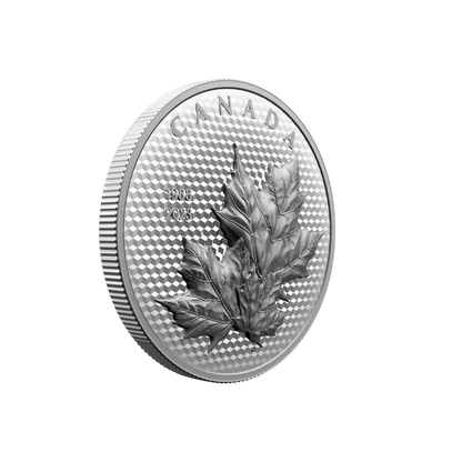 MAPLE LEAVES IN MOTION 35th Anniversary 5 Oz Silver Coin $50 Canada 2023