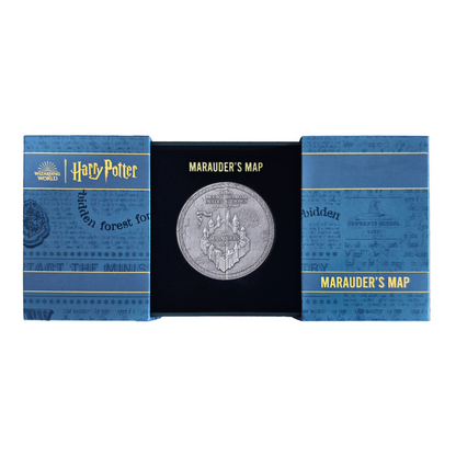 MARAUDER MAP Harry Potter 5 Oz Silver Coin $10 Samoa 2024