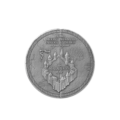 MARAUDER MAP Harry Potter 5 Oz Silver Coin $10 Samoa 2024