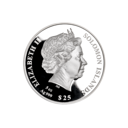 MARCO POLO 5 Oz Silver Coin $25 Solomon Islands 2024