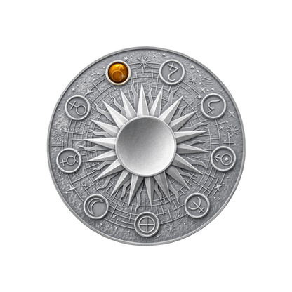 MARS Solar System 2 Oz Silver Coin 10 Cedis Ghana 2024