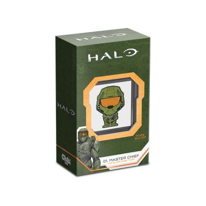 MASTER CHIEF Chibi 1 Oz Silver Coin $2 Niue 2021