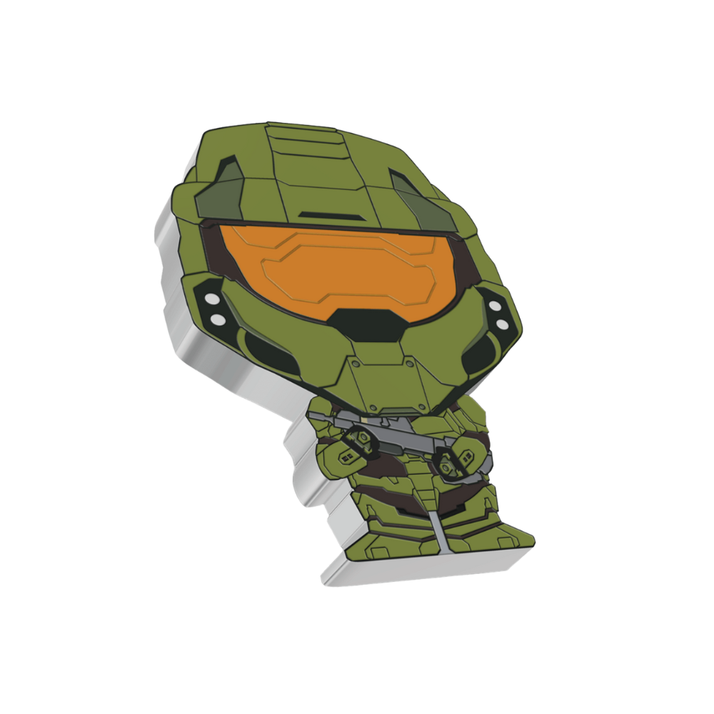 MASTER CHIEF Chibi 1 Oz Silver Coin $2 Niue 2021