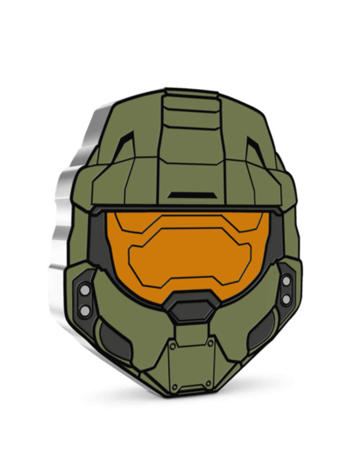 MASTER CHIEF HELMET Halo 1 Oz Silver Coin $2 Niue 2021