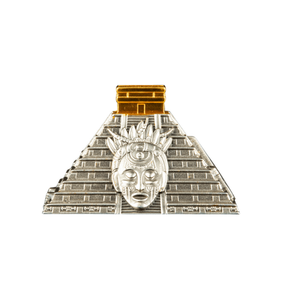 MAYAN PYRAMID OF CHICHEN ITZA 5 Oz Silver Coin 50 Cordobas Nicaragua 2022