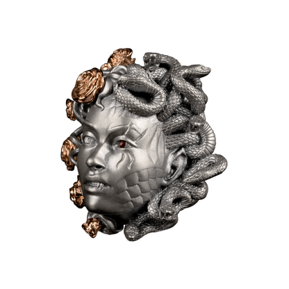 MEDUSA 3D 3 Oz Silver Coin $5 Barbados 2024