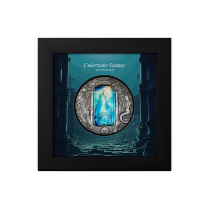 MERMAIDS Underwater Fantasy 3 Oz Silver Coin $20 Palau 2024