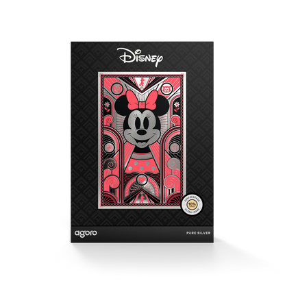 Minnie Mouse: Art Deco Silver Collectible Foil Agoro