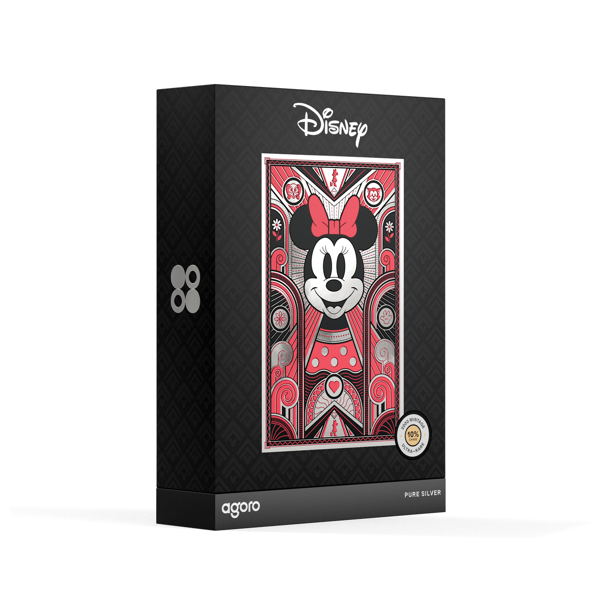 Minnie Mouse: Art Deco Silver Collectible Foil Agoro