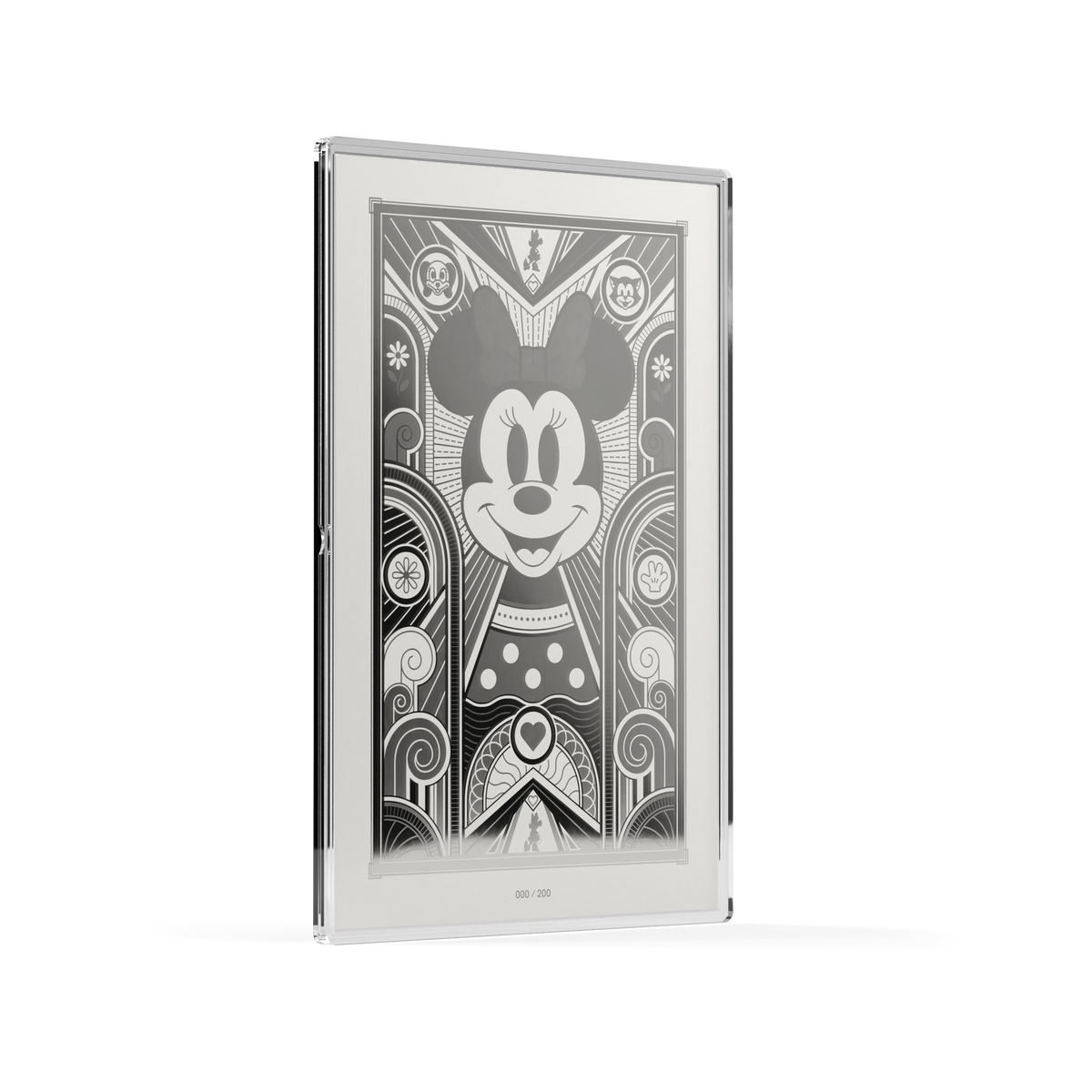 Minnie Mouse: Art Deco Silver Collectible Foil Agoro