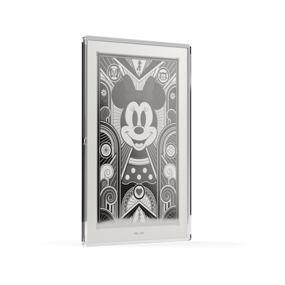 Minnie Mouse: Art Deco Silver Collectible Foil Agoro