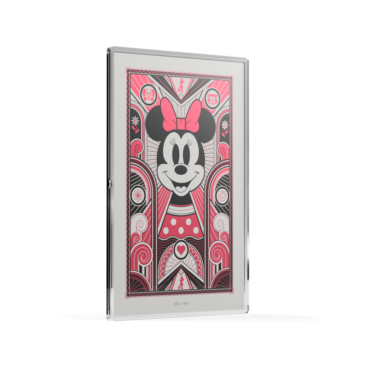 Minnie Mouse: Art Deco Silver Collectible Foil Agoro