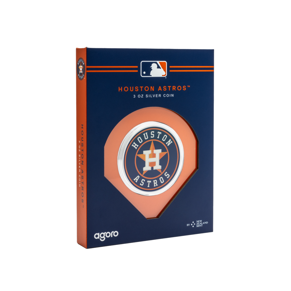 HOUSTON ASTROS™ Major League Baseball® 3 Oz Silver Coin