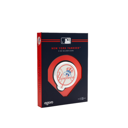 NEW YORK YANKEES Major League Baseball 3 Oz Silver Coin - PARTHAVA COIN